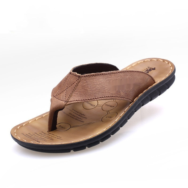 Herren Flip-Flops aus Rindsleder