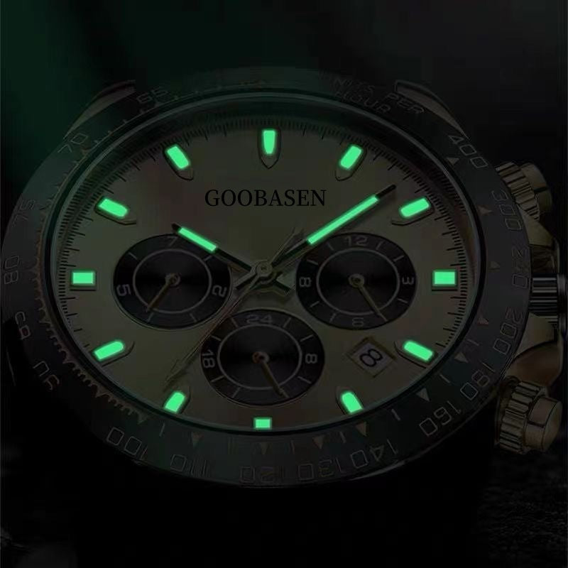 Mechanische Herren-Uhr mit Kalenderquarz – Bild 7 | LuxeStyle