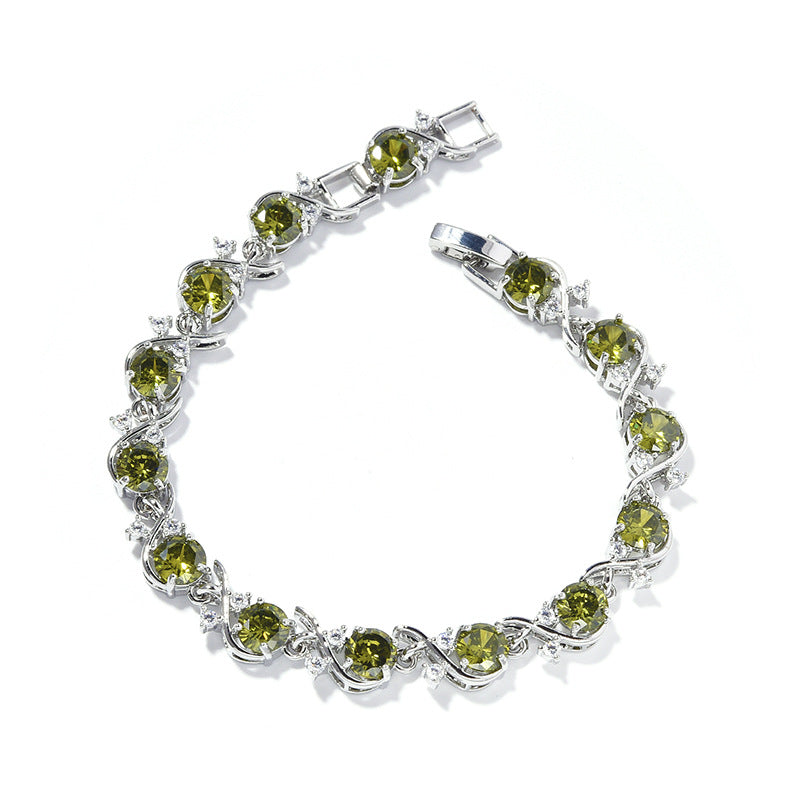 Damen Armband mit Zirkonia, rund – Bild 20 | LuxeStyle