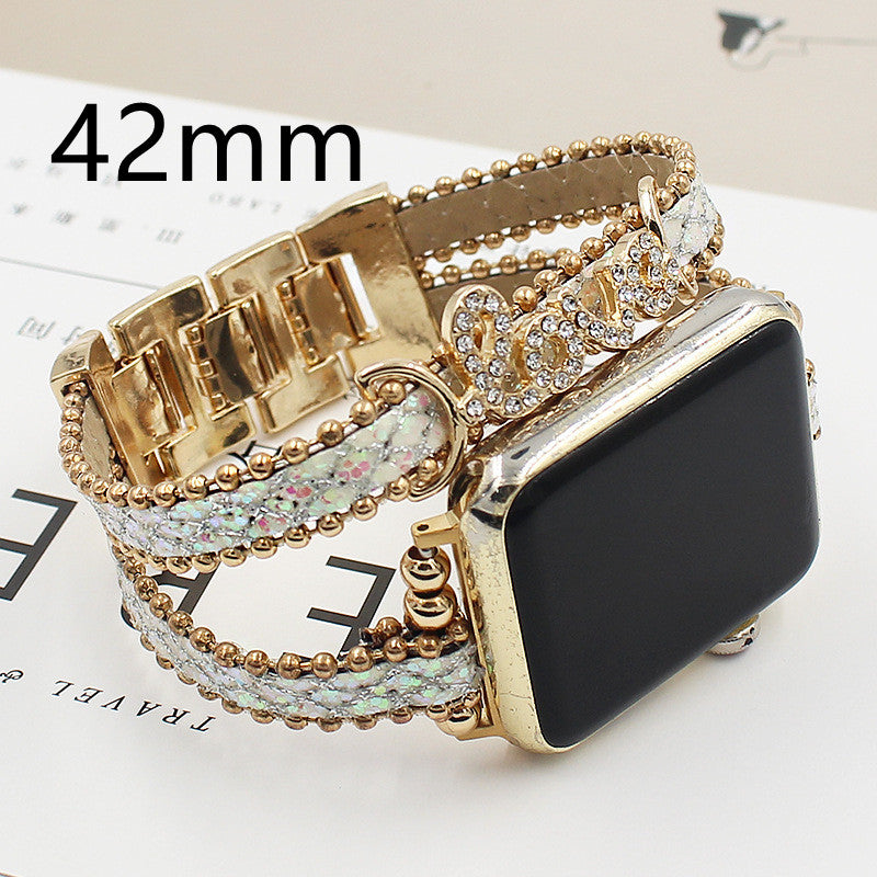 Smartwatch-Armband aus Imitation-Leder – Bild 9 | LuxeStyle