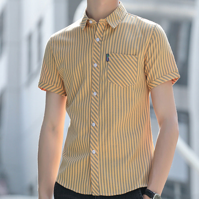Gestreiftes Sommerhemd für Herren – Bild 5 | LuxeStyle