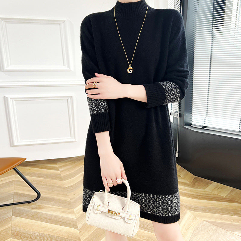 Wollrock-Kleid, retro-stil