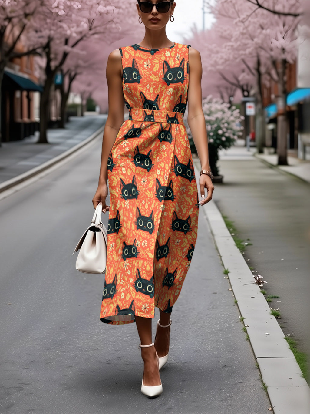 Elegantes ärmelloses Kleid
