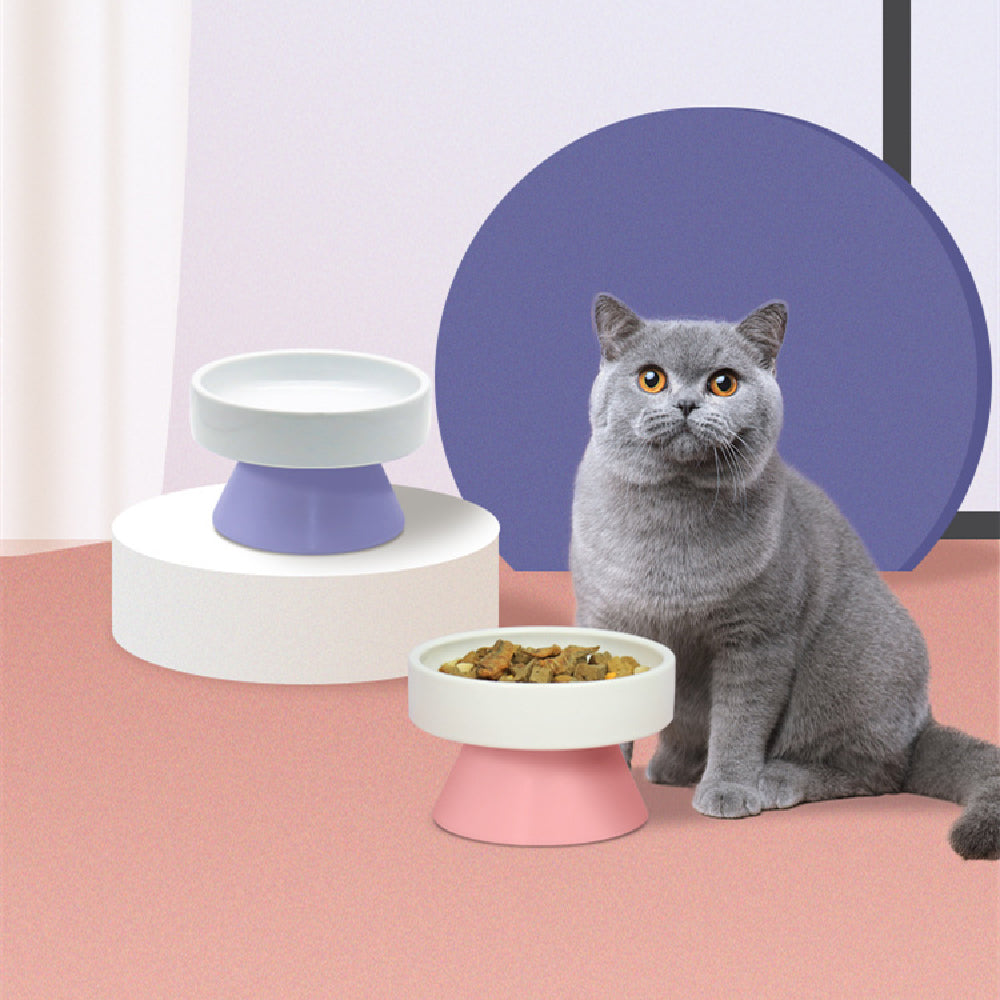 Keramik-Futternapf für Katzen · Pastell, erhöht – Bild 2 | LuxeStyle