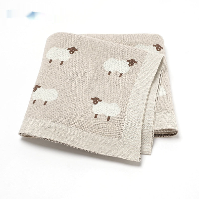 Alpaka Strickdecke für Babys