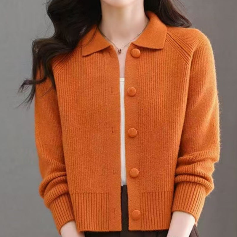 Jugendlicher Strick-Cardigan im Designer-Stil