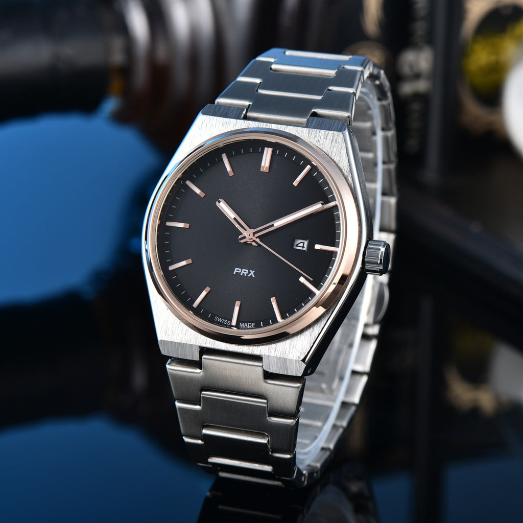 Elegante Herrenquarzuhren mit Stahlband