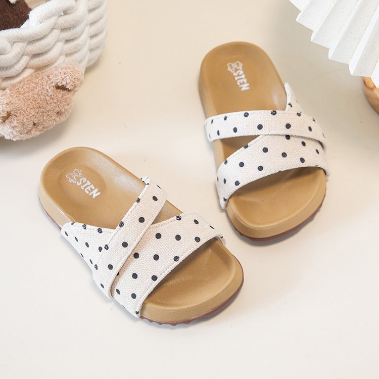 Mädchen Flip Flops mit Polka Dots