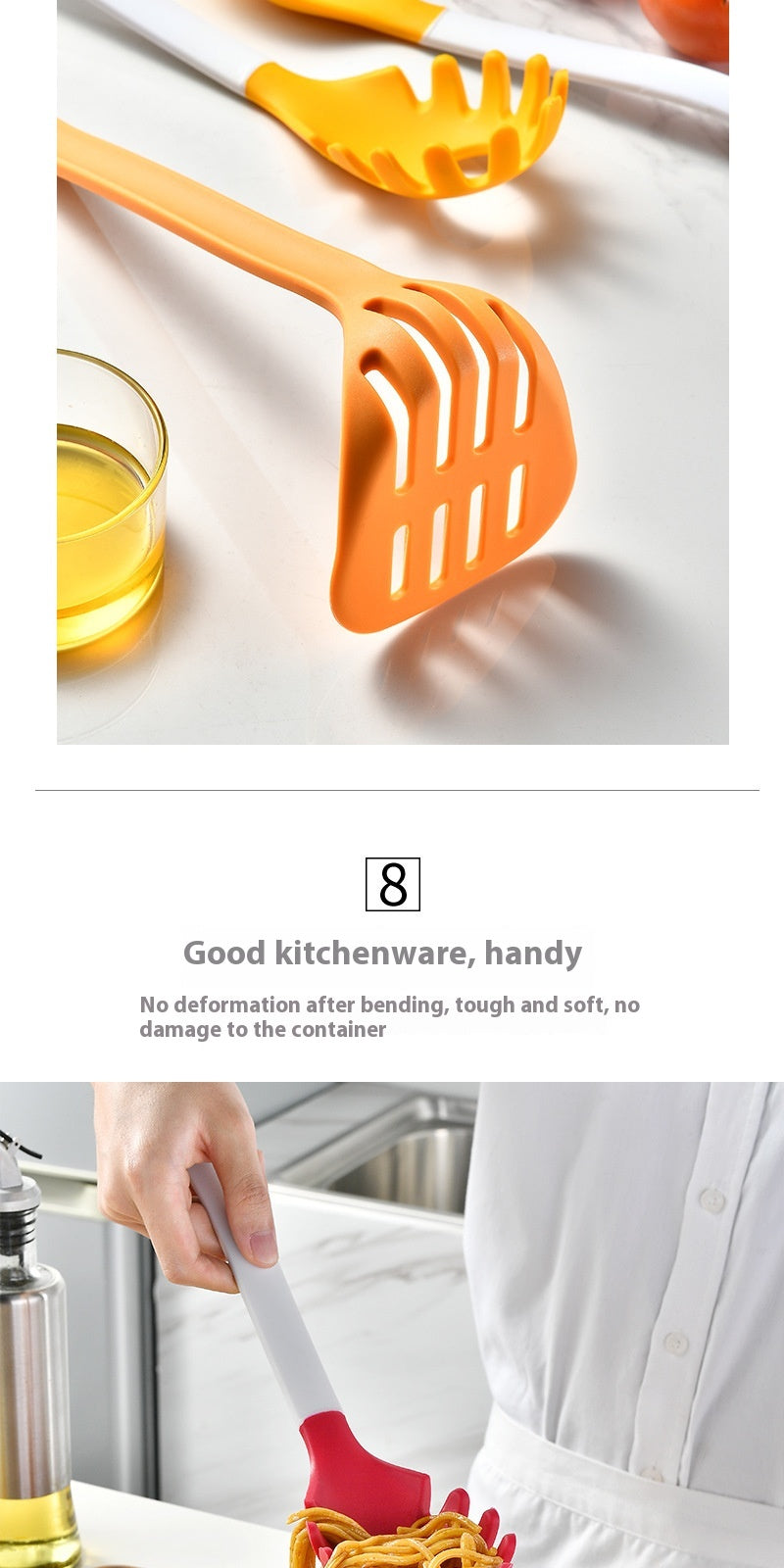 Silikon Küchenhelfer-Set, 6-teilig