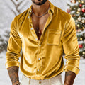 Samt-Hemd für Herren – Bild 12 | LuxeStyle
