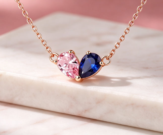 Schmuckset mit Wassertropfen-Anhänger – Bild 9 | LuxeStyle