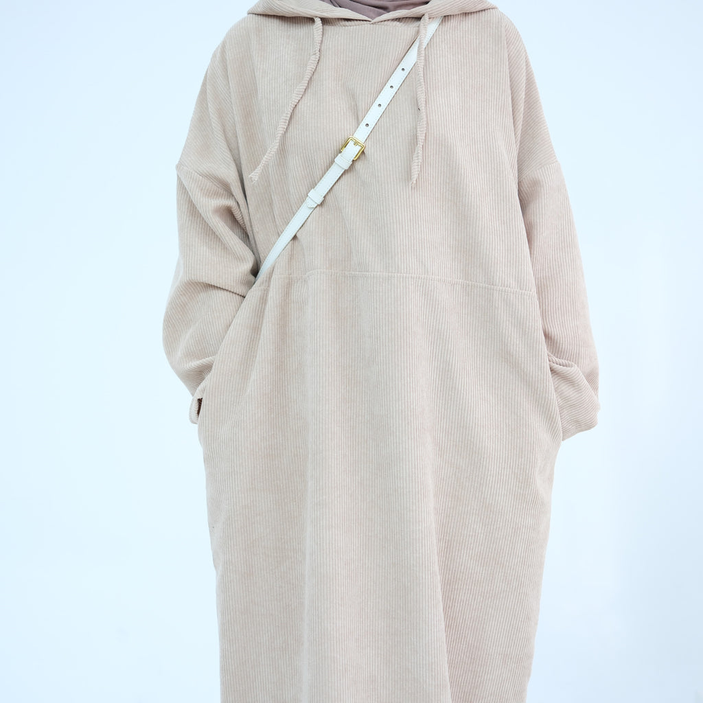 Herbst-Winter A-Linien Kleid mit Druck – Bild 2 | LuxeStyle