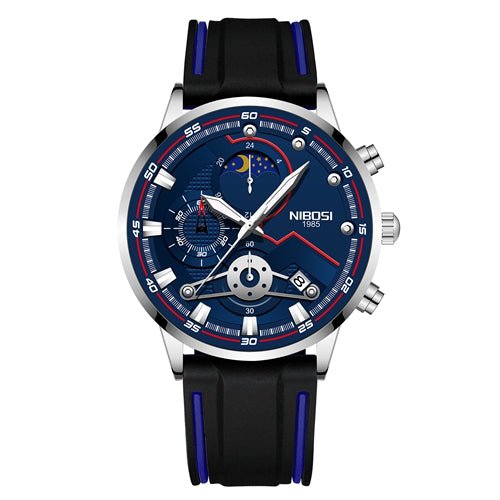 Herren-Quarzuhr mit Chronograph und Mondphase – Bild 18 | LuxeStyle