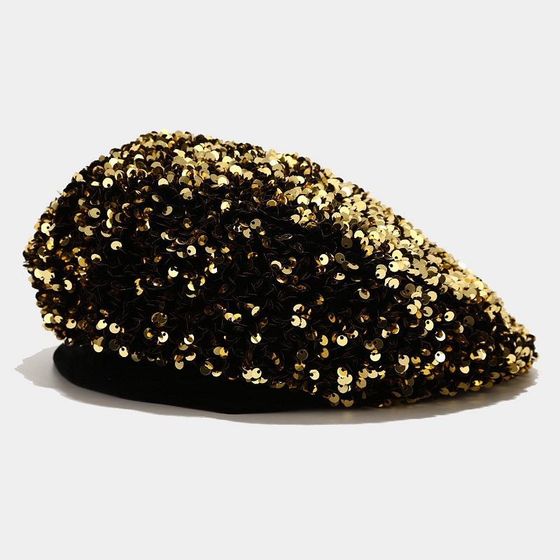 Glitzer-Beanie für Damen