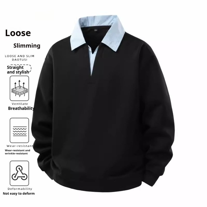 Lässiger Hoodie im Zweiteiler-Look für Herren