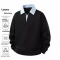 Lässiger Hoodie im Zweiteiler-Look für Herren
