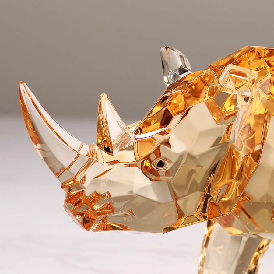 Nashorn-Dekoration aus Acryl – Bild 2 | LuxeStyle