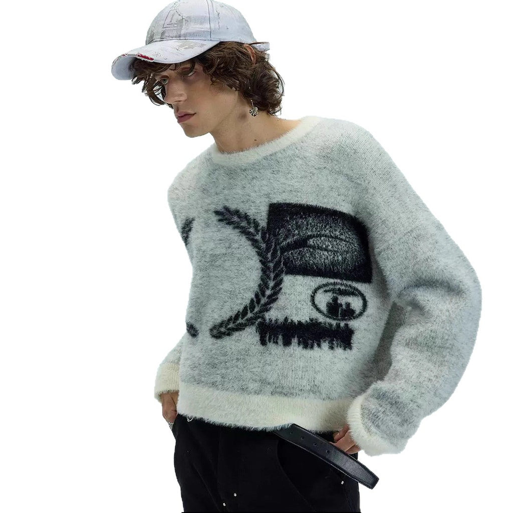 Cartoon-Pullover für Herren