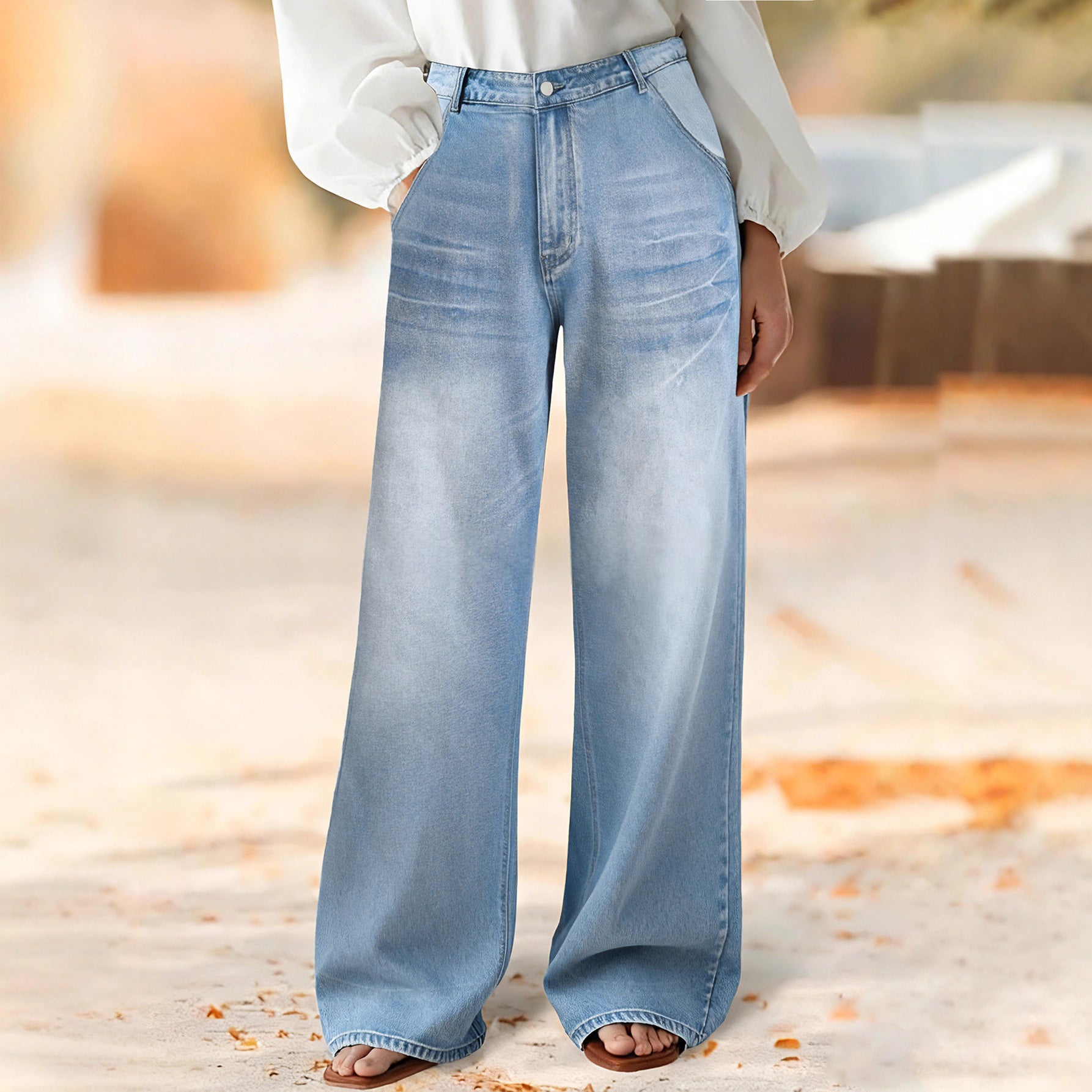 Elegante, weite Jeans