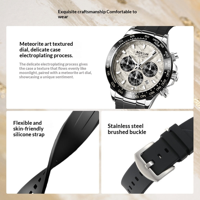 Herren-Quarzuhr mit Multifunktion – Bild 5 | LuxeStyle