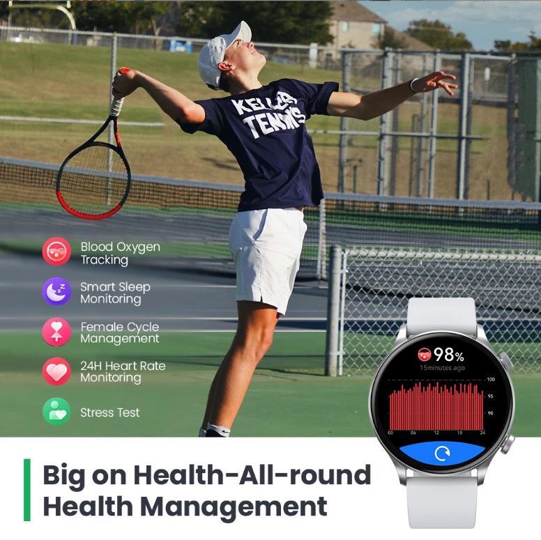 Smartwatch mit Bluetooth-Anruf und Sportmodi