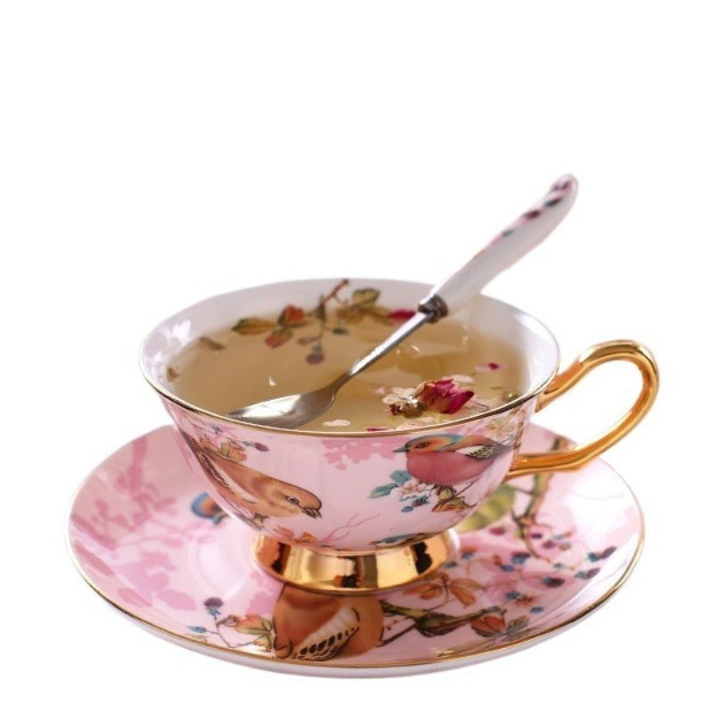 Kreative Kaffeetasse mit Untertasse & Löffel