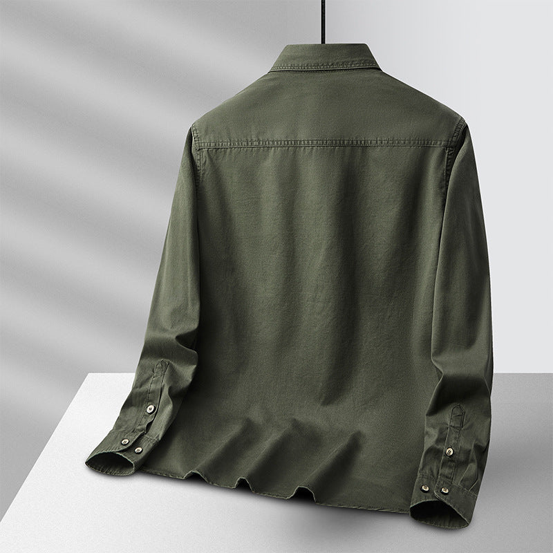 Herren-Arbeitsjacke mit Unifarbe | LuxeStyle