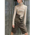 Slim-Fit Langarmshirt mit Schriftzug