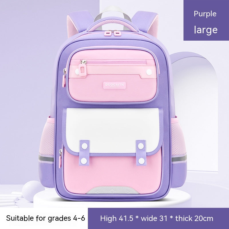 Schulrucksack Royalblau-Grün