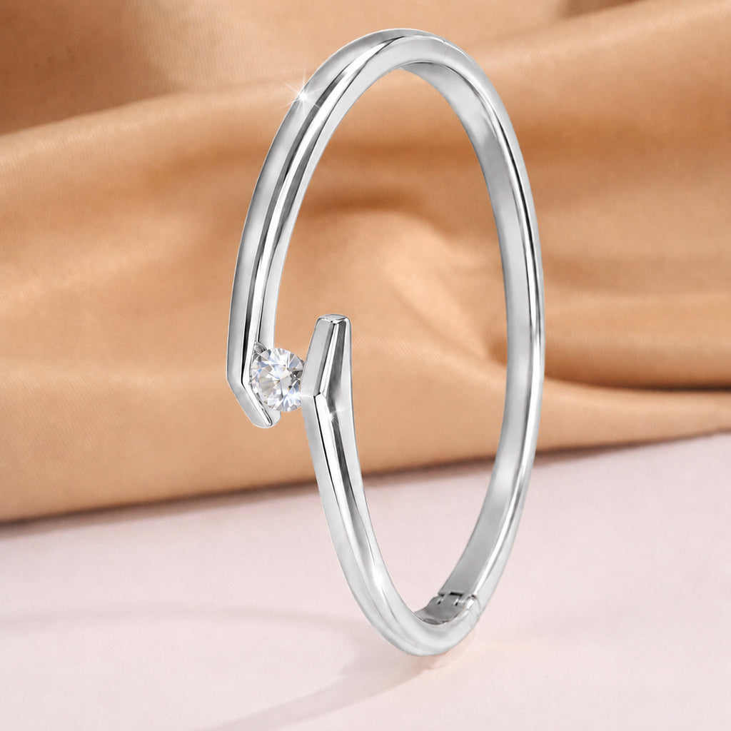 Minimalistisches Armband mit Einzelstein