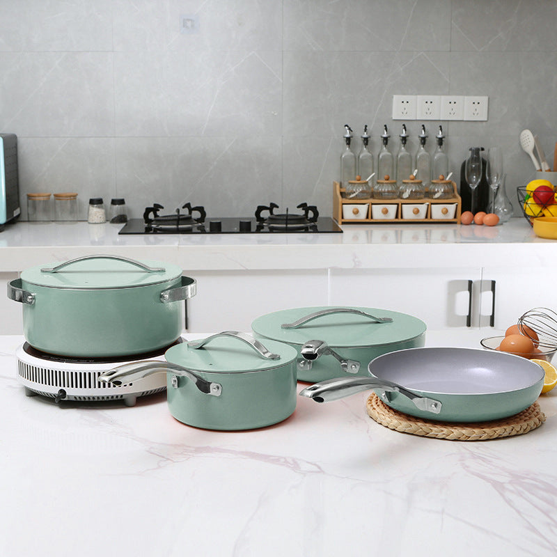 Wok-Set aus Aluminium und Keramik – Bild 3 | LuxeStyle