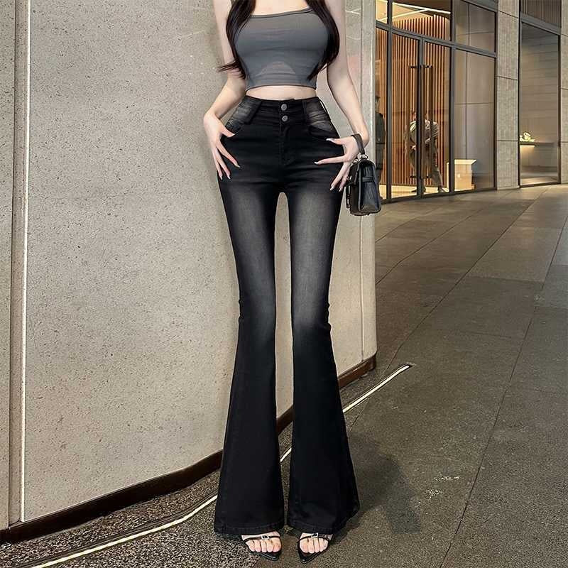 High-Waist Flared Jeans