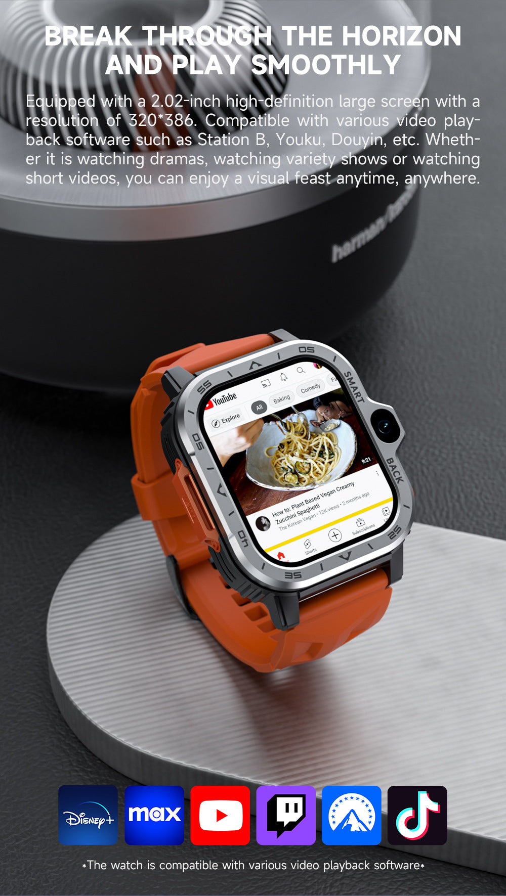 Smartwatch mit 2‑Zoll‑Display und Silikonarmband – Bild 2 | LuxeStyle