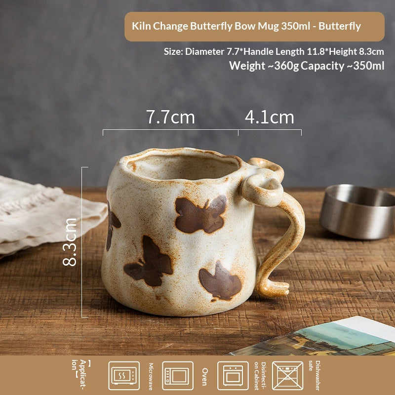 Keramiktasse 420 ml – Schmetterling – Bild 7 | LuxeStyle
