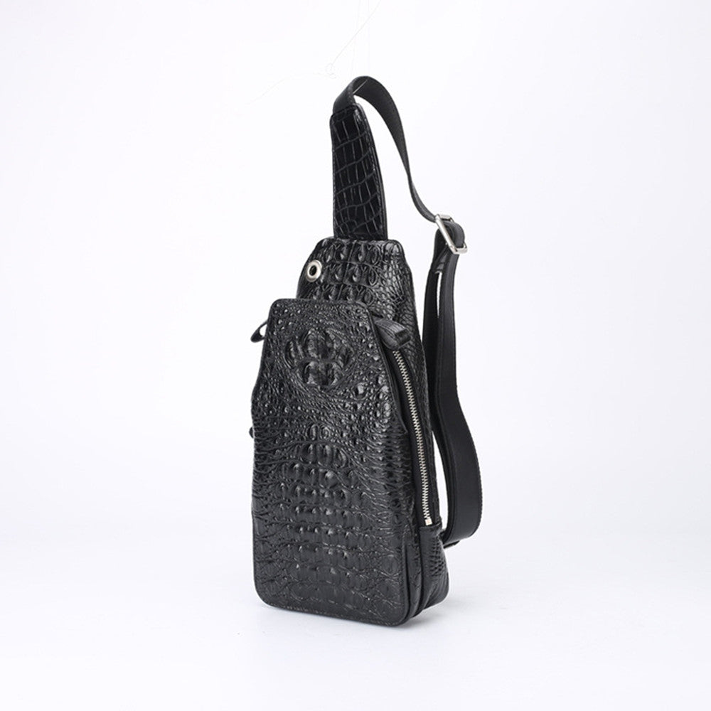 Brusttasche "Krokodil" aus Leder – Bild 4 | LuxeStyle