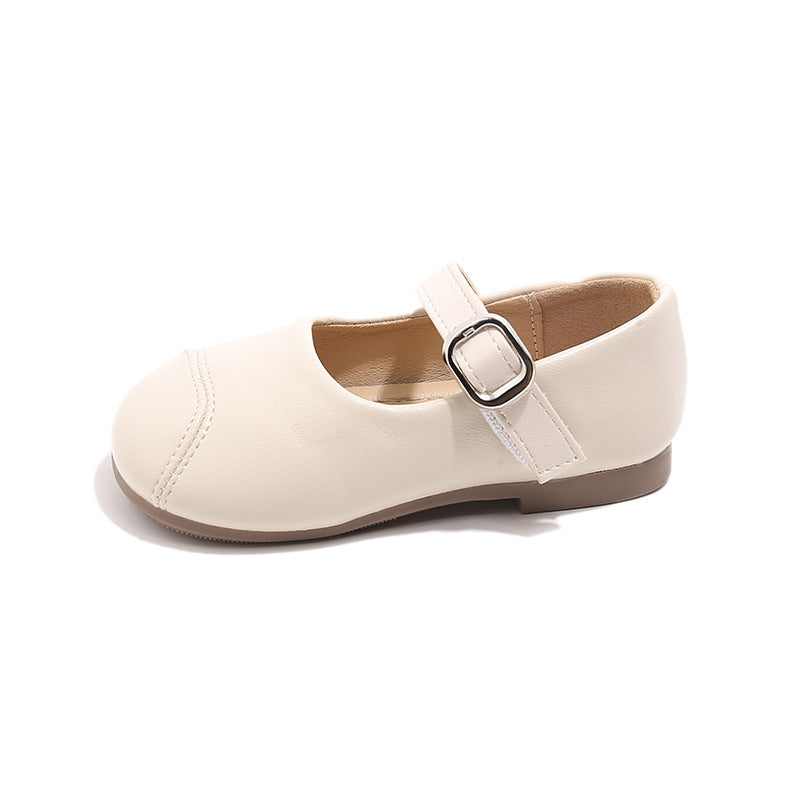 Einfache Leder Schuhe für Mädchen