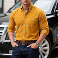 Herren Cord-Hemd Langarm
