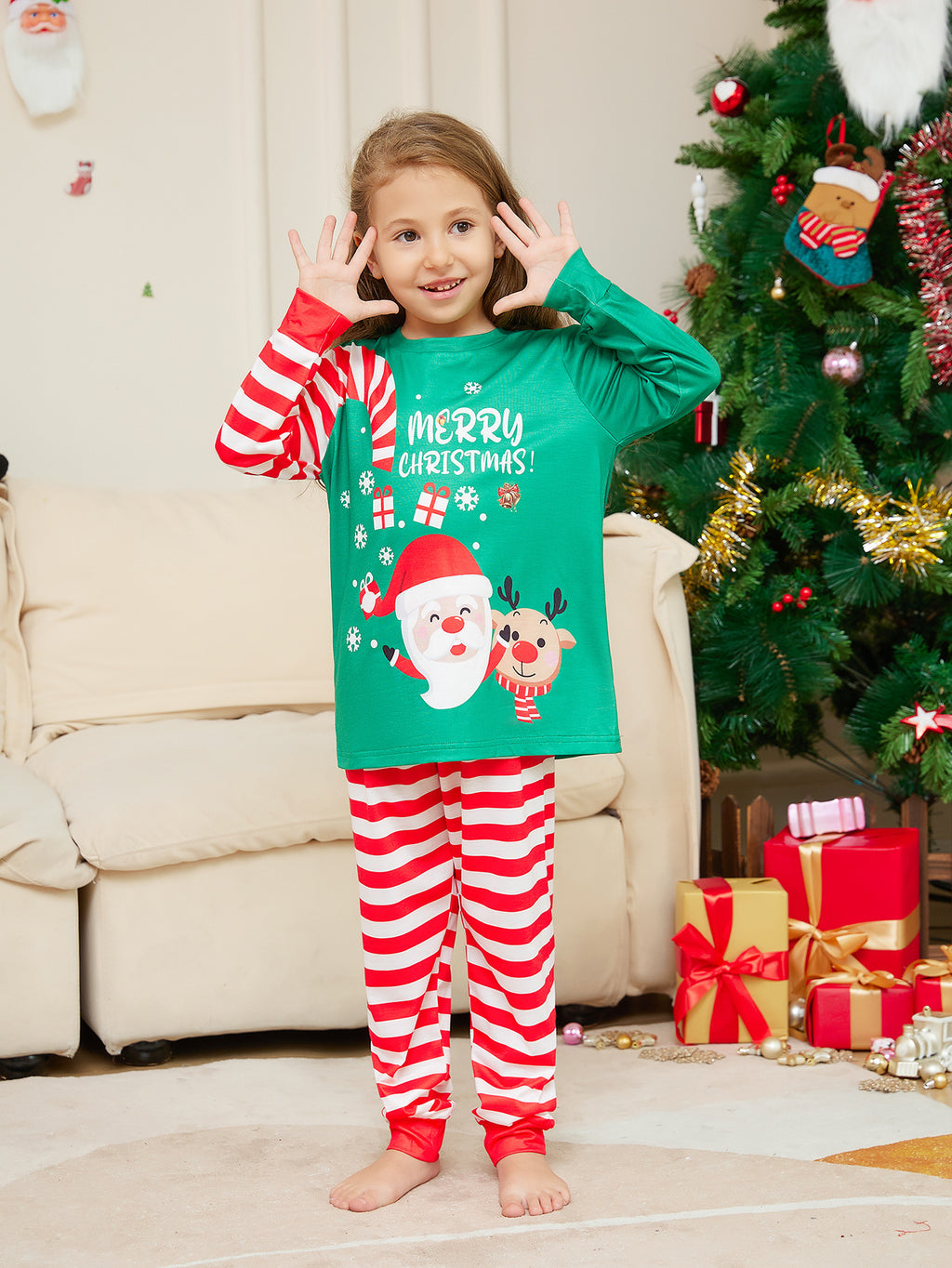 Weihnachts-Pyjama-Set für die ganze Familie