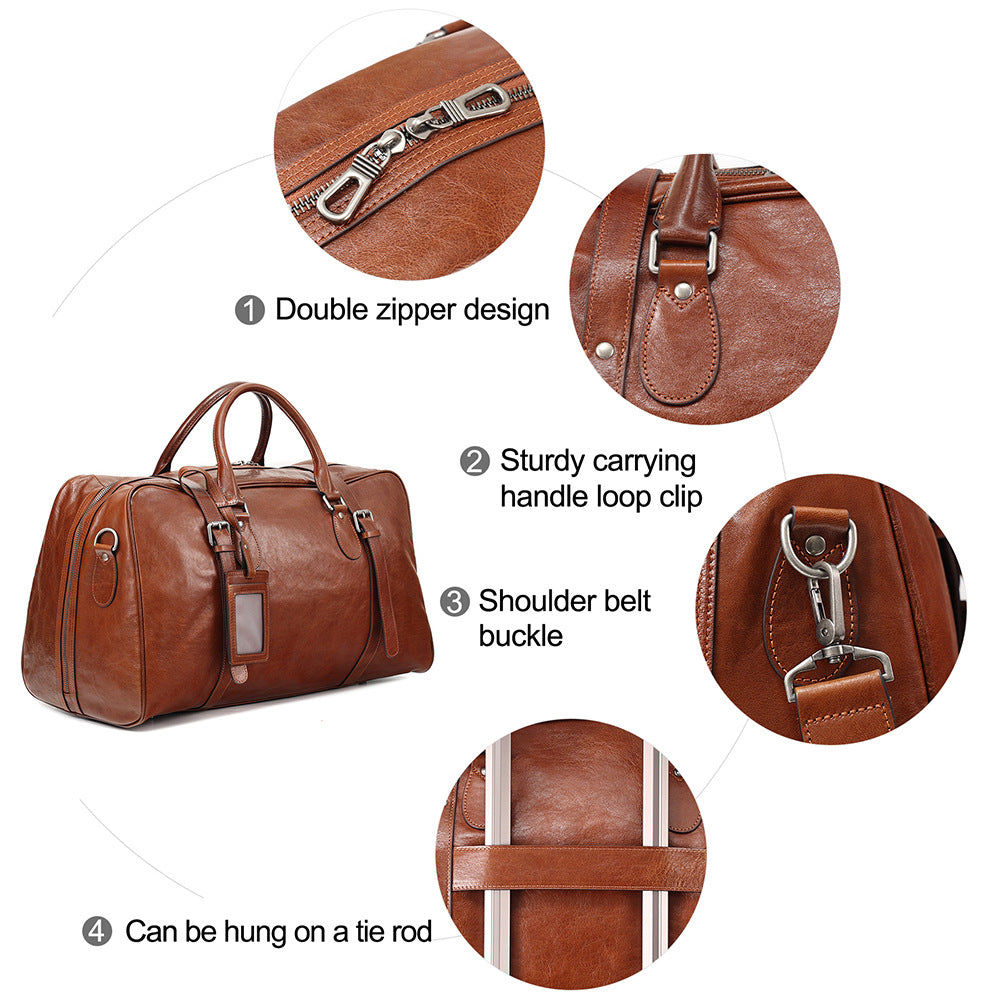 Retro-Leder Reisetasche