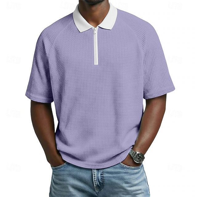 Herren Polo-Shirt mit Kragen kurzärmlig casual