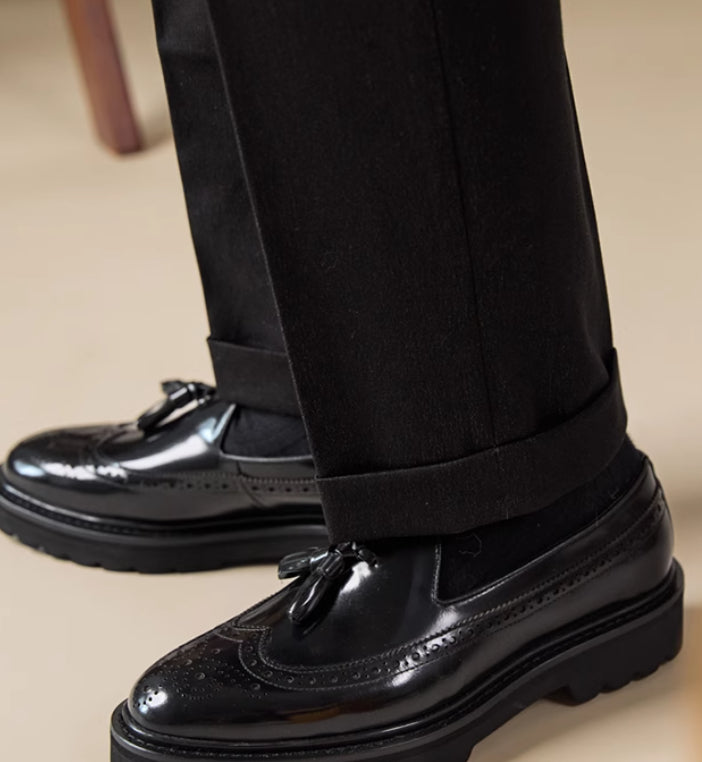 Herren Freizeit-Lederschuhe Übergrössen – Bild 5 | LuxeStyle