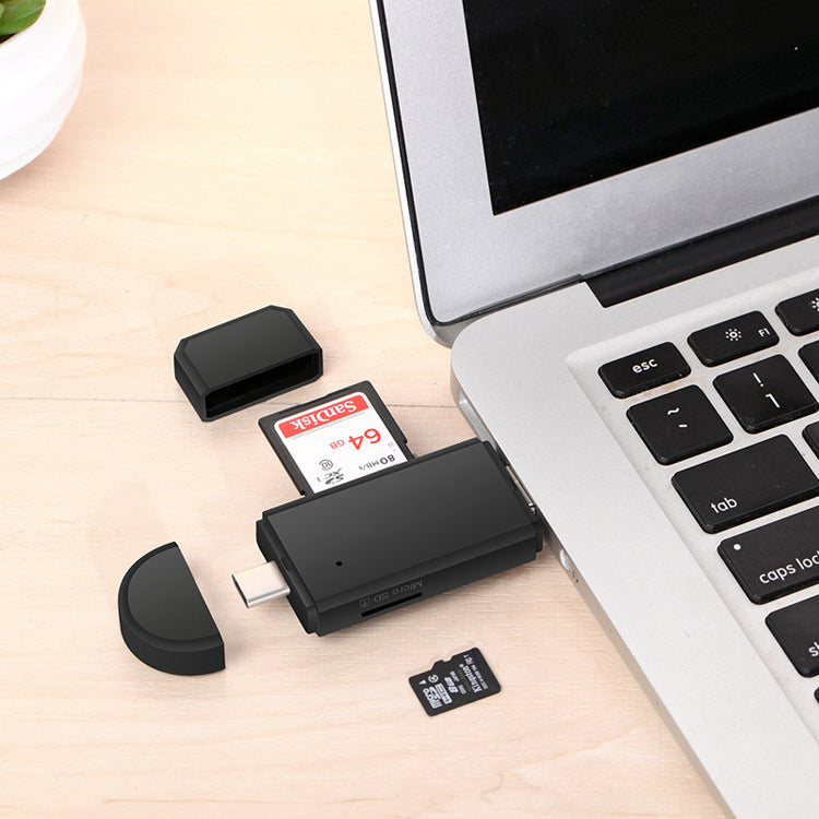Portabler USB-Card-Reader mit Type-C