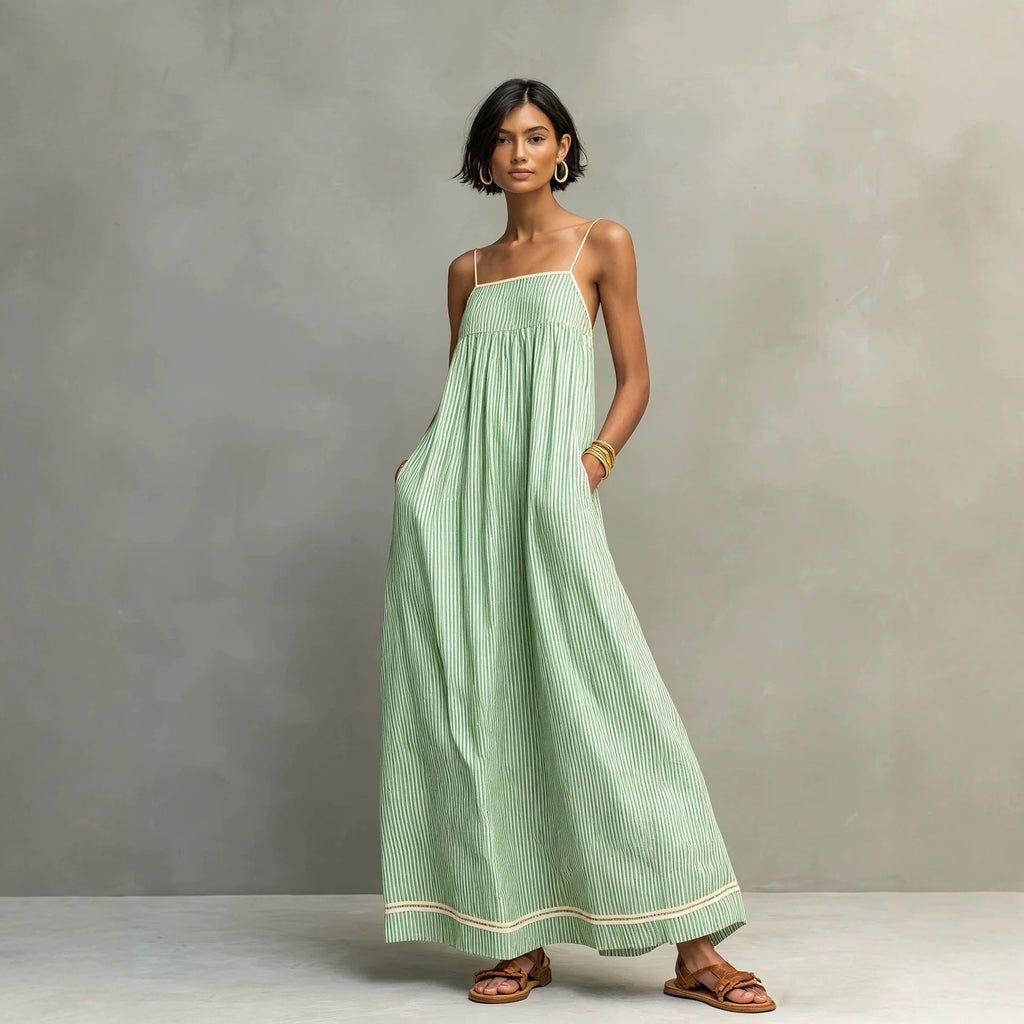 Trägerloses Casual Maxikleid