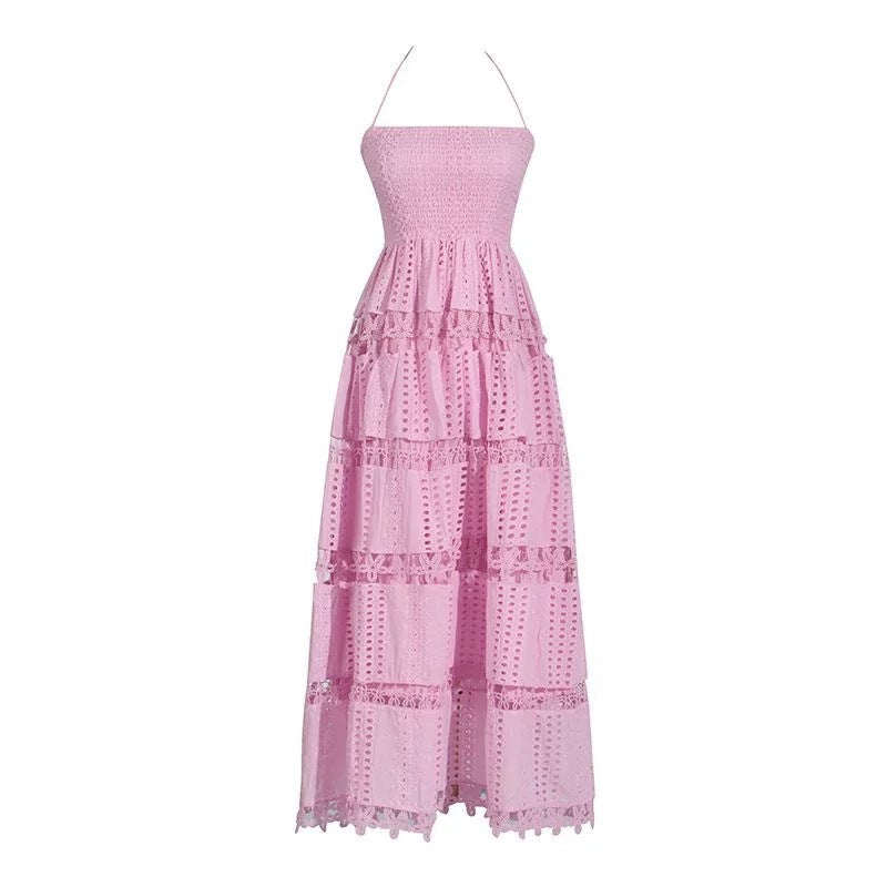 Resort-Style Bandeau Maxi-Kleid