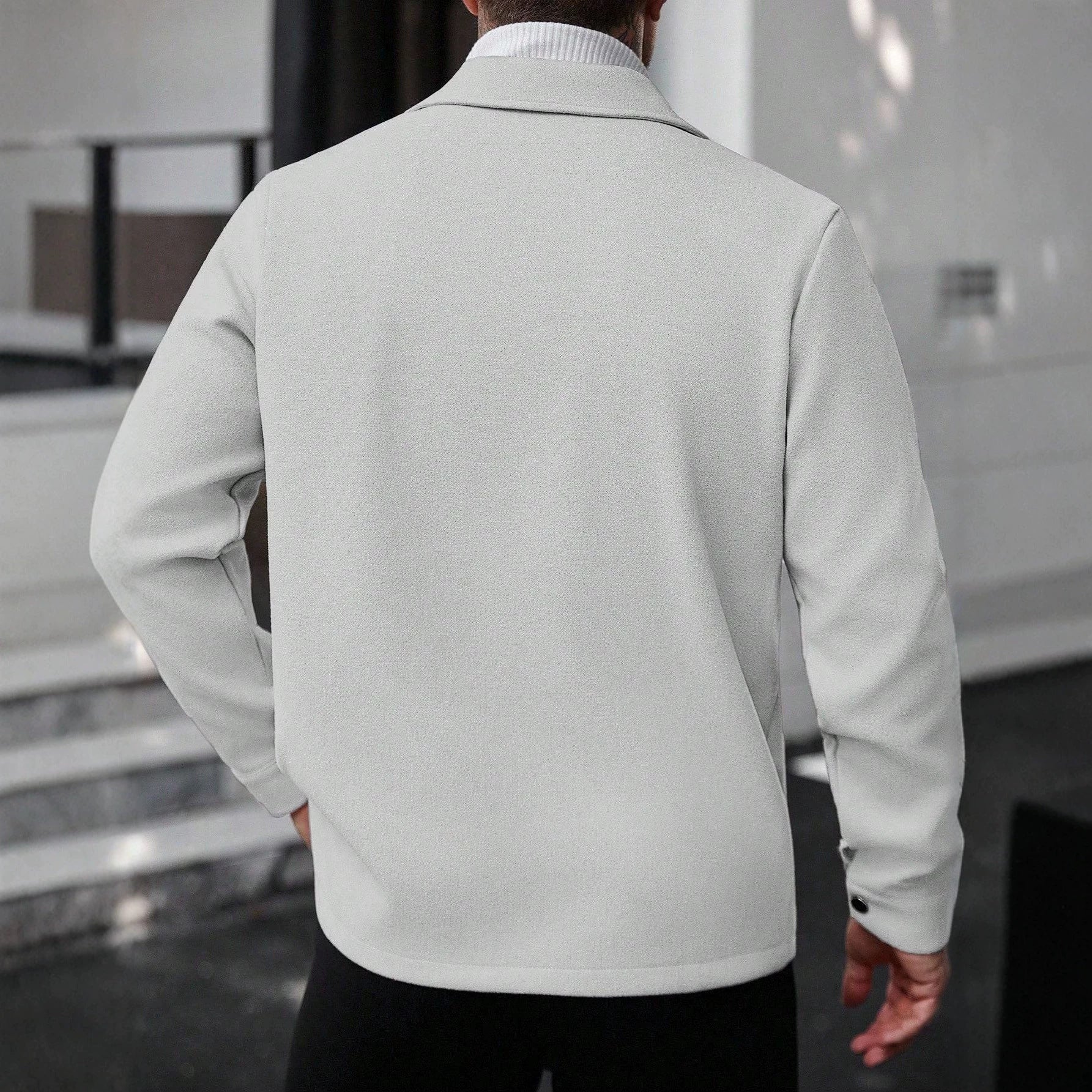 Wolljacke für Herren mit Taschen