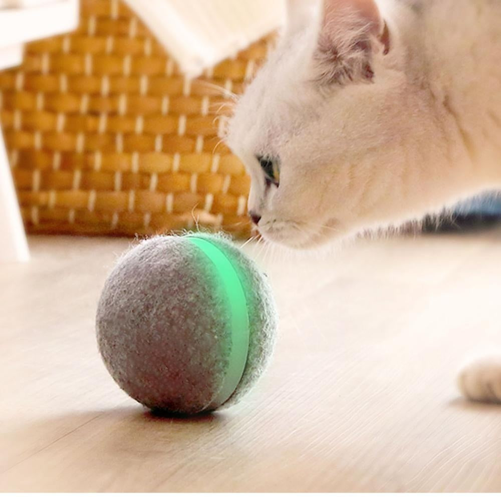 Springender Spielball für Katzen