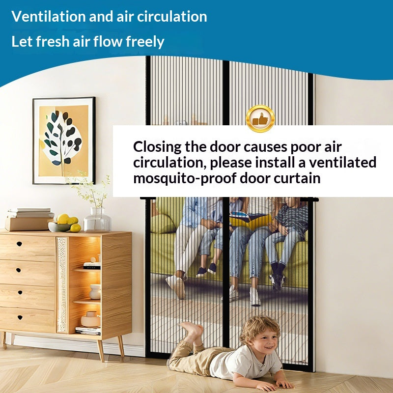 Insektenschutz-Türvorhang für Schlafzimmer