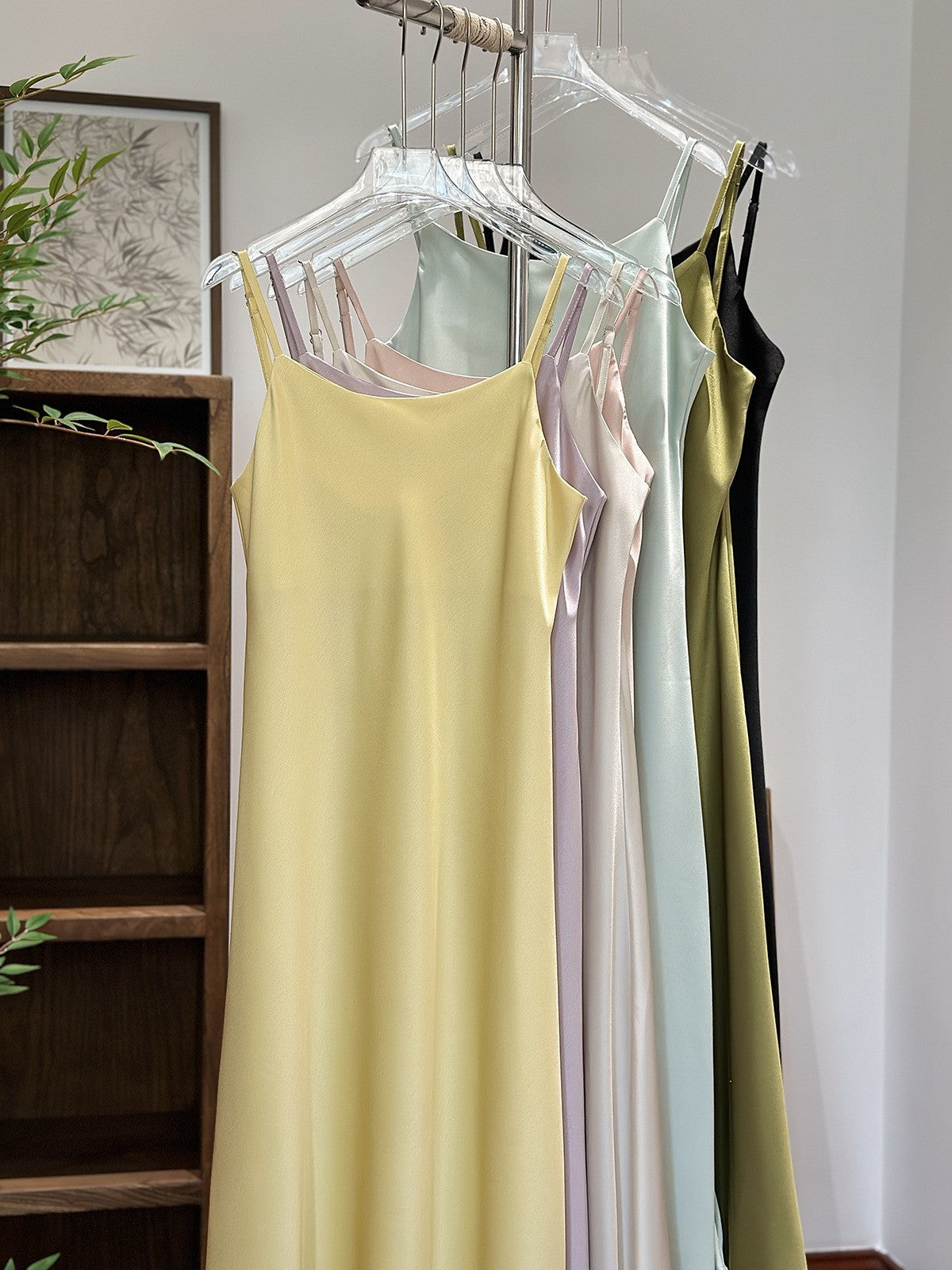 Elegantes Slip Dress im New Chinese-Stil