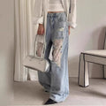 Vintage-Lace-Rip Jeans