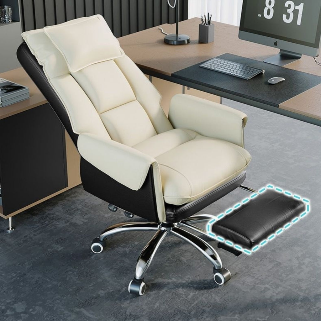 Ergonomischer Bürostuhl mit Kopf- und Fussstütze
